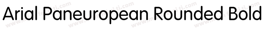 Arial Paneuropean Rounded Bold字体转换